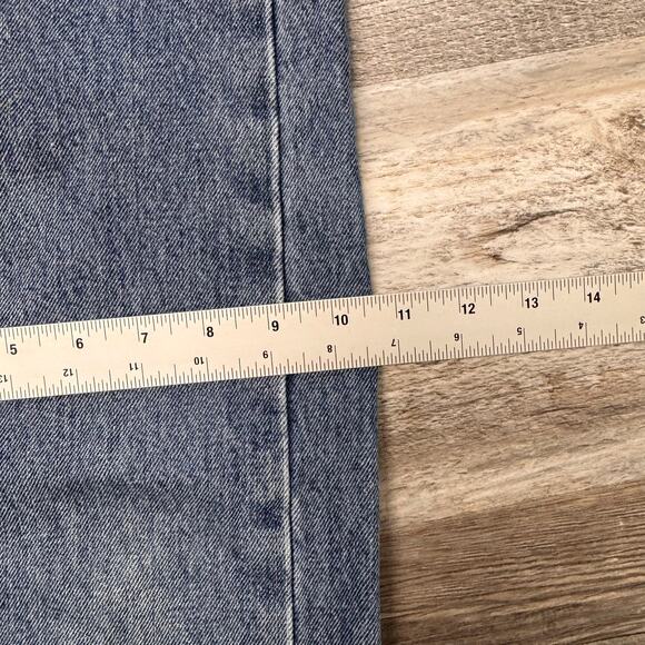 Levis 505 Red Tab Mid Wash Blue Mens 36x33 Regular Fit Straight Leg‎ Denim Jeans - Picture 10 of 10